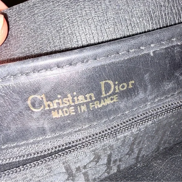 Vintage Dior Canvas Saddle Bag Crossbody - Picture 5 of 6